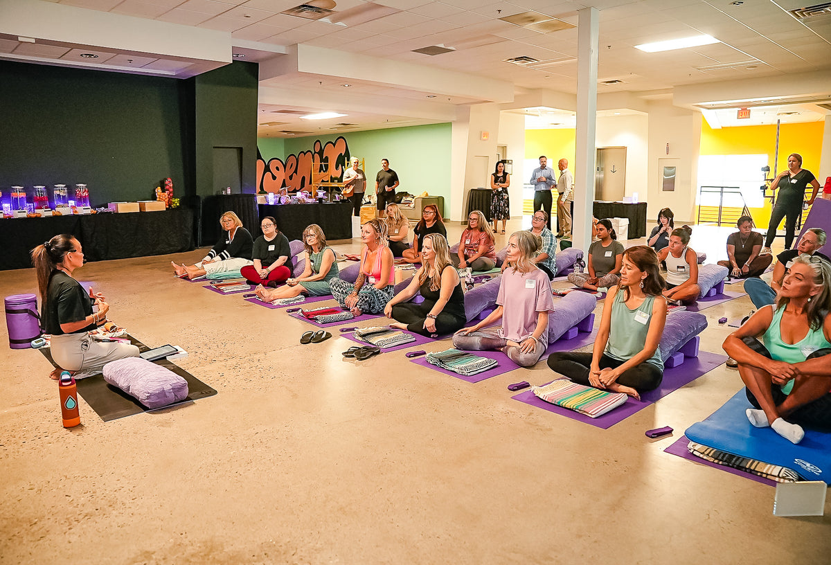 A guided meditation class at the Soul Spaces Sanctuary event, June 2026